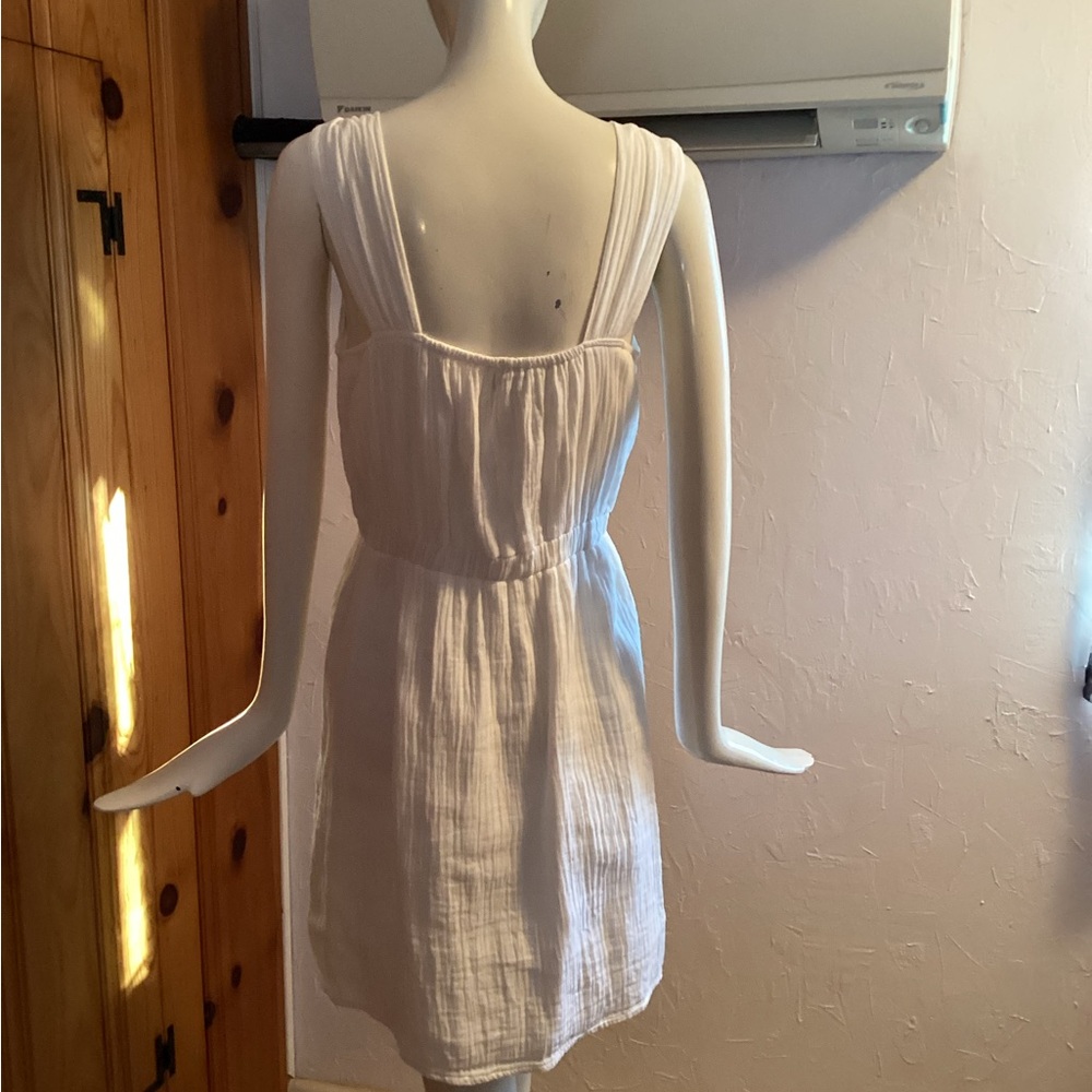 LOFT White Sleeveless Mini Dress - Picture 3 of 8